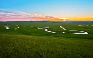 山川河流自然风景图片壁纸_8