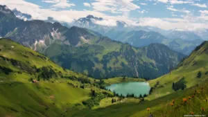 阿尔卑斯山脉风景图片_8