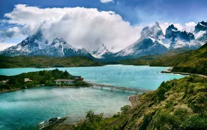 优美的湖泊风景图片_5
