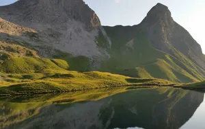 优美的湖泊风景图片_7