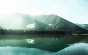 优美的湖泊风景图片_12