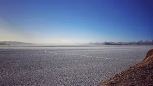 西藏冬季的少女之湖普姆雍措图片_9