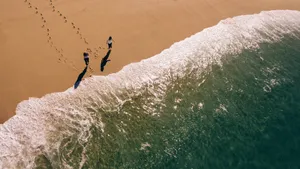 唯美大海海滩图片_9