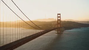 美国金门大桥高清图片_8