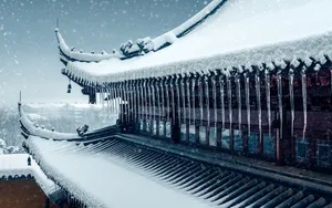 古典诗意雪景图片壁纸_3