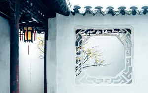 古典诗意雪景图片壁纸_4
