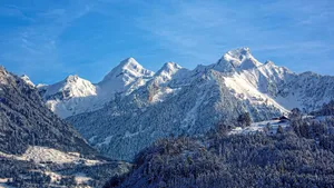 寒冷的冬季白雪雪地美景图片_4