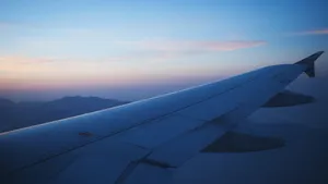 飞机机翼云层风景图片_8