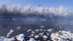 唯美的冰雪世界白雪图片_5