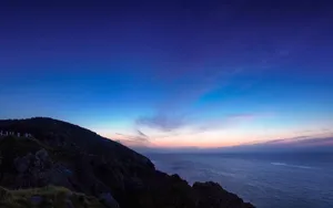 唯美海边日出摄影风景图片_5