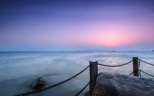 唯美海边日出摄影风景图片_6