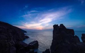 唯美海边日出摄影风景图片_7