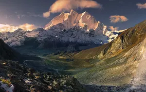 寂静的山川湖泊美景图片_7
