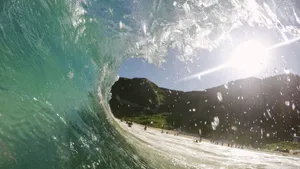 海上风浪浪花图片_3