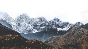 美丽的雪山风景图片_10