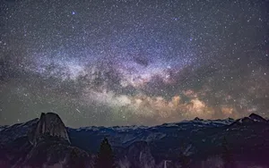 唯美繁星点点的星空图片_9