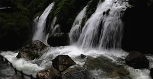 黄龙飞瀑瀑布图片_7