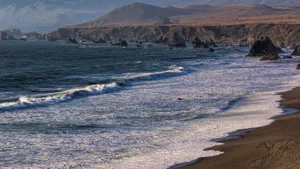 唯美海浪海滩图片_2
