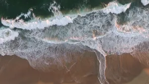唯美海浪海滩图片_12
