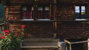 乡村木屋风景图片_3