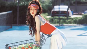 漂亮网球女孩写真图片_4