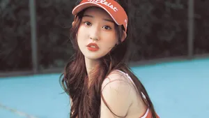 漂亮网球女孩写真图片_5