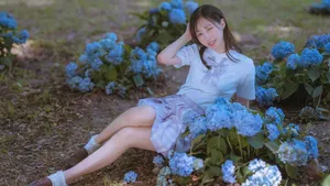 jk少女制服户外写真图片_1