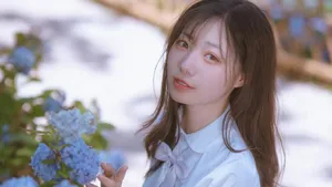 jk少女制服户外写真图片_3