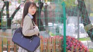 元气jk少女制服写真图片_9