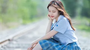 清纯灵动少女图片壁纸,_4