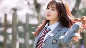 日本制服美女图片_11