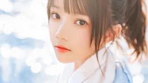 清新唯美马尾少女写真壁纸_8