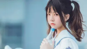 清纯元气双马尾少女壁纸第1张