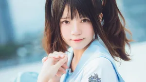 清纯元气双马尾少女壁纸_3