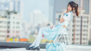 清纯元气双马尾少女壁纸_5