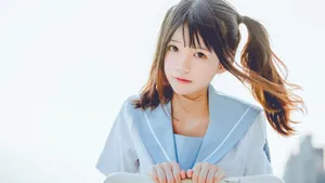 清纯元气双马尾少女壁纸_6