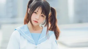 清纯元气双马尾少女壁纸_7