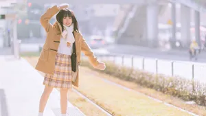 冬日少女甜美高清壁纸_6