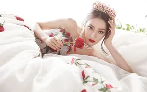 迪丽热巴超美纱裙照图片_6