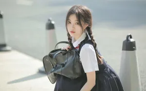 清纯学生制服图片壁纸_5