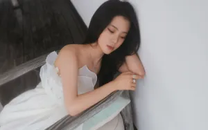 欧阳娜娜白裙写真图片_3