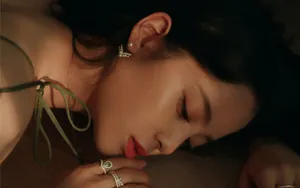 欧阳娜娜吊带裙性感写真_8