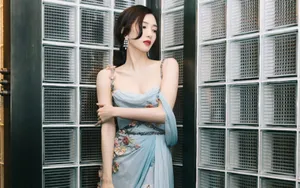 江疏影性感长裙写真图片_2