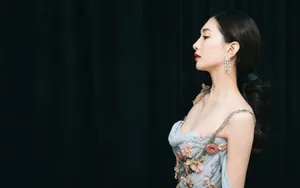 江疏影性感长裙写真图片_3