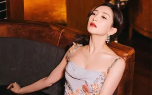 江疏影性感长裙写真图片_8