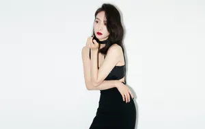 宋茜性感红唇写真图片_5
