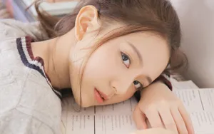 清纯甜美少女桌面壁纸_7