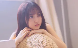 暖色调可爱少女壁纸_3