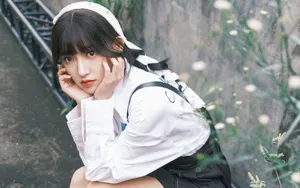 程潇短裙甜美壁纸_4