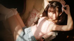 甜美双马尾少女图片